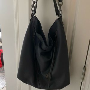 Purse grey leather